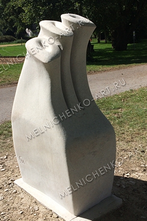 2017 «Symposium de sculpture Pierres de Lanvaux» Sulniac , France &quot;Kisses&quot; 160х90х60cn, Granit