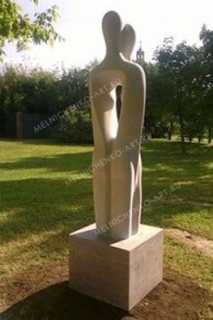 Sculpture &quot;Destiny&quot; marble is Aurisina, 210х50х50см, 2015 Udine (Italy)